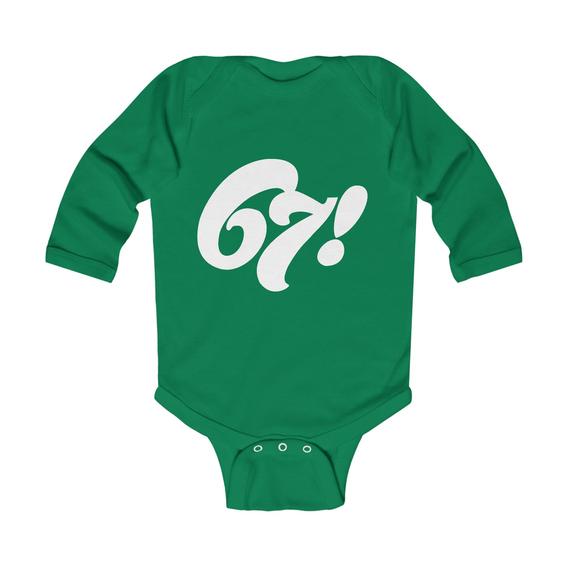 67! Long-Sleeve Baby Onesie