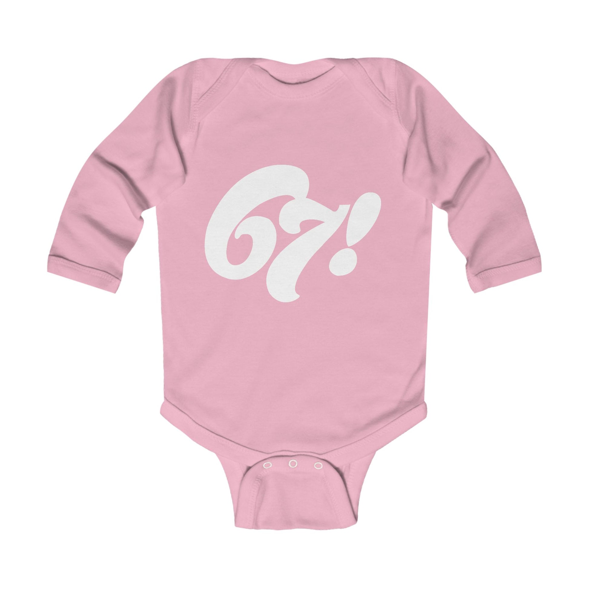 67! Long-Sleeve Baby Onesie