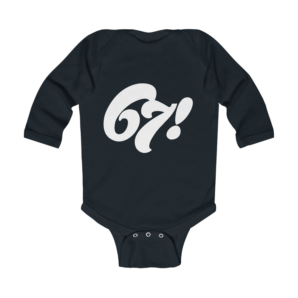 67! Long-Sleeve Baby Onesie