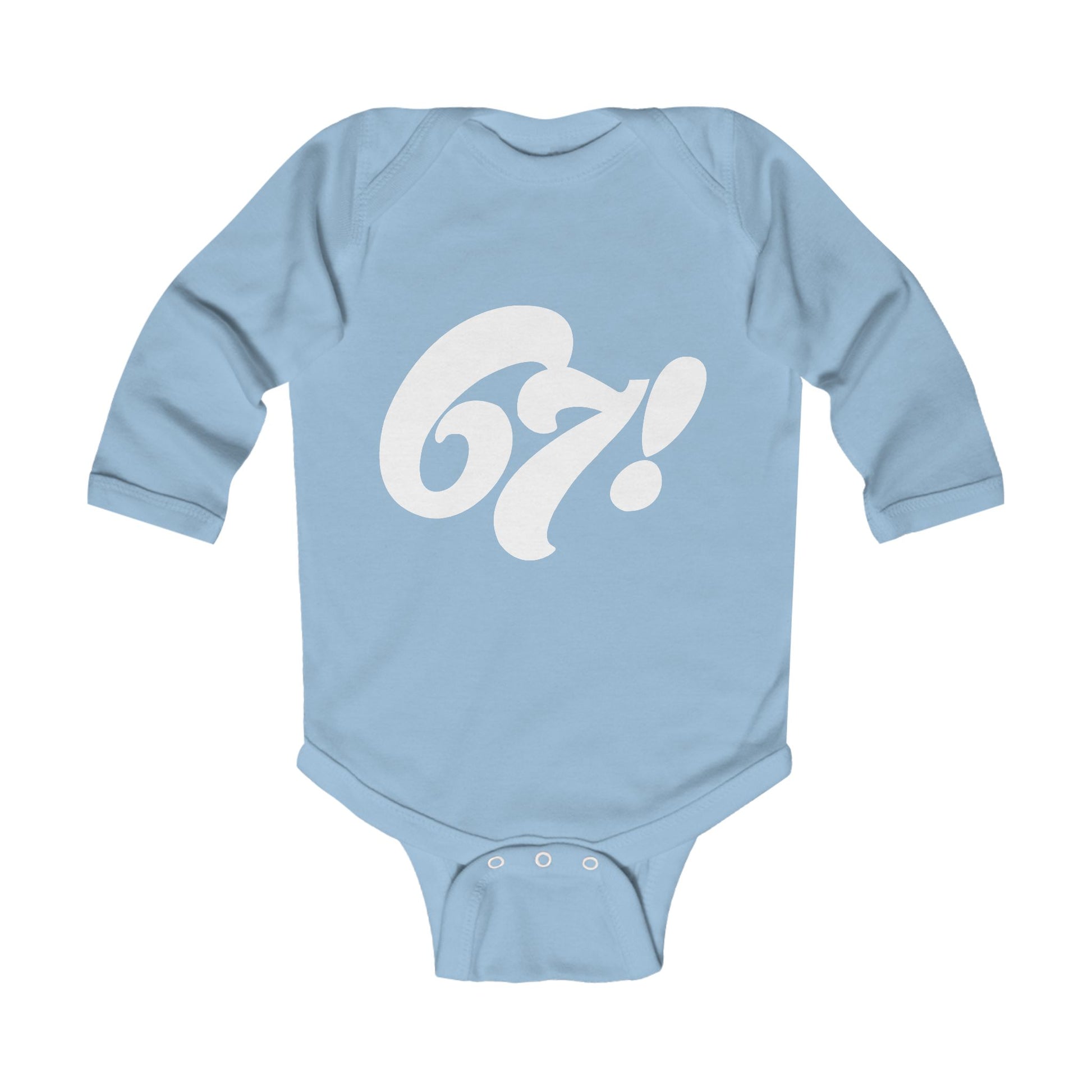 67! Long-Sleeve Baby Onesie