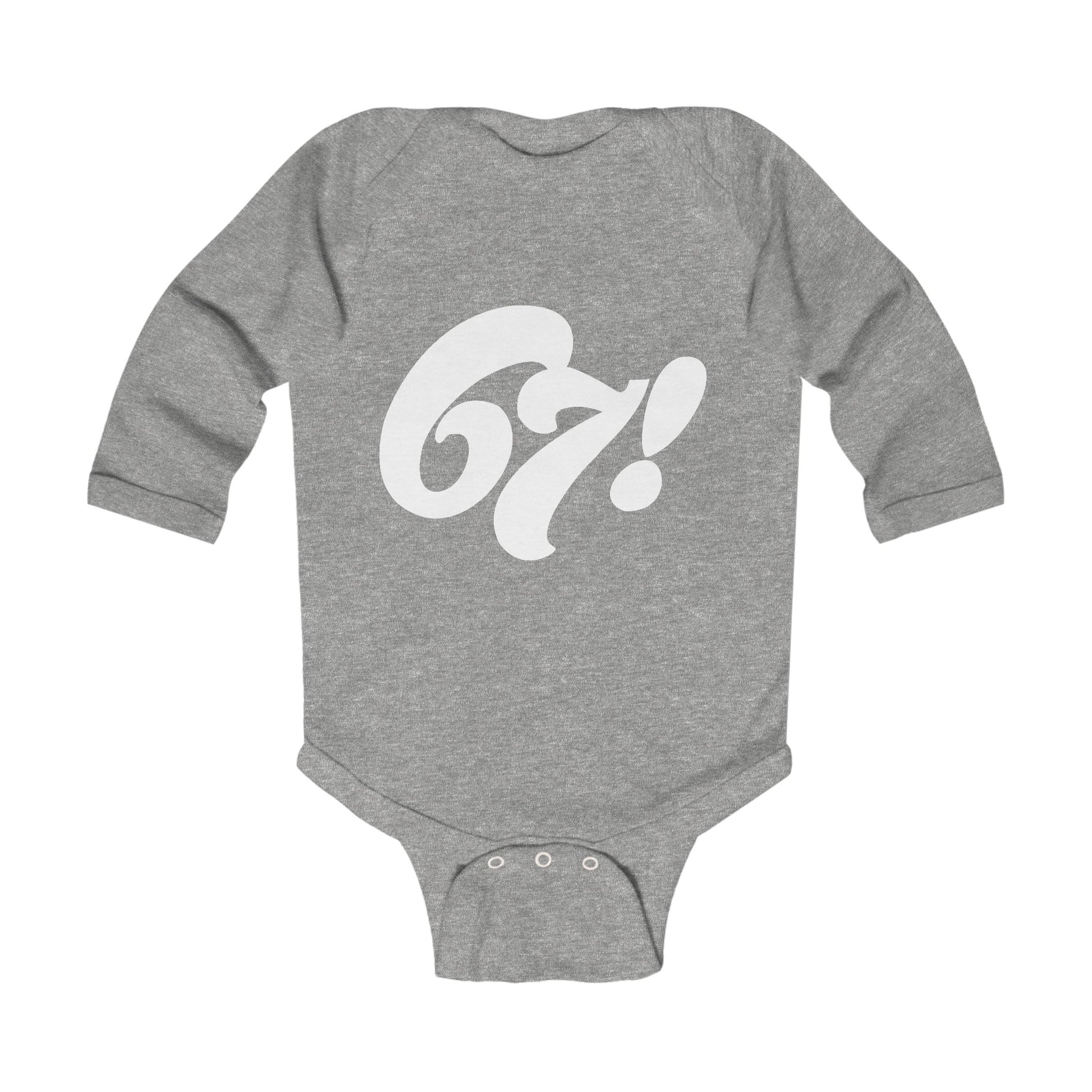 67! Long-Sleeve Baby Onesie